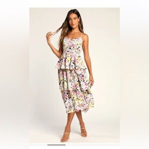 Floral Tiered Dress from Lulus
